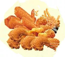红河脆皮鸡腿4块+香辣鸡翅4块+奥尔良烤翅4块+湾仔鸡块+薯条